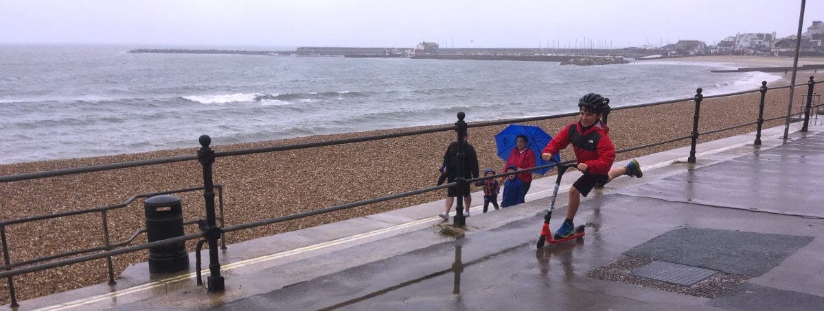 Lyme Regis in the rain!