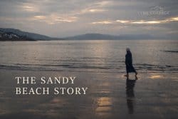 Image of the sandy beach at Lyme - links to blog post