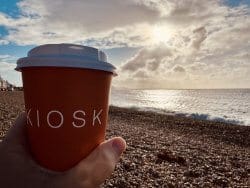 Kiosk coffee cup, Lyme Regis